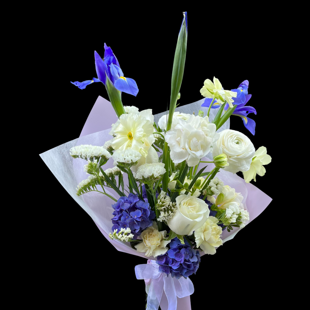 Portland Market: Toronto Florist & Gift Shop. Freshly arranged bouquets with hydrangea, butterfly ranunculus,  and iris for mother's day