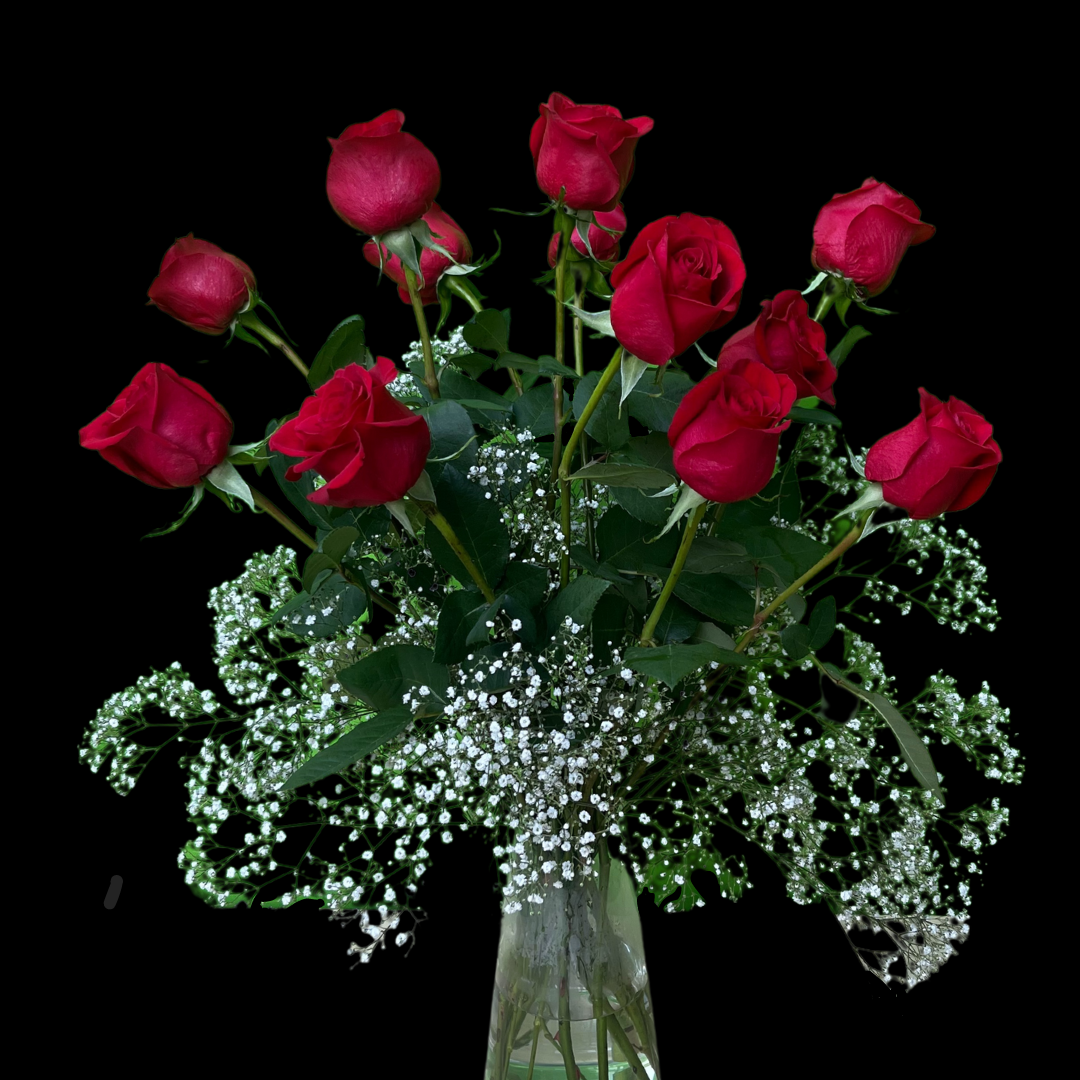 Valentine's Day - Luxury Red roses with greenery– an elegant arrangement of fresh flowers, perfect for Valentine's Day, Anniversaries, Birthdays, Mother's Day as well as any romantic occasion. Ideal for those seeking Downtown Toronto Florist-Portland Market- King West  District is a luxury flower shop with Bespoke bouquets and arrangements, classic centerpieces or premium arrangements are timeless floral gifts.
