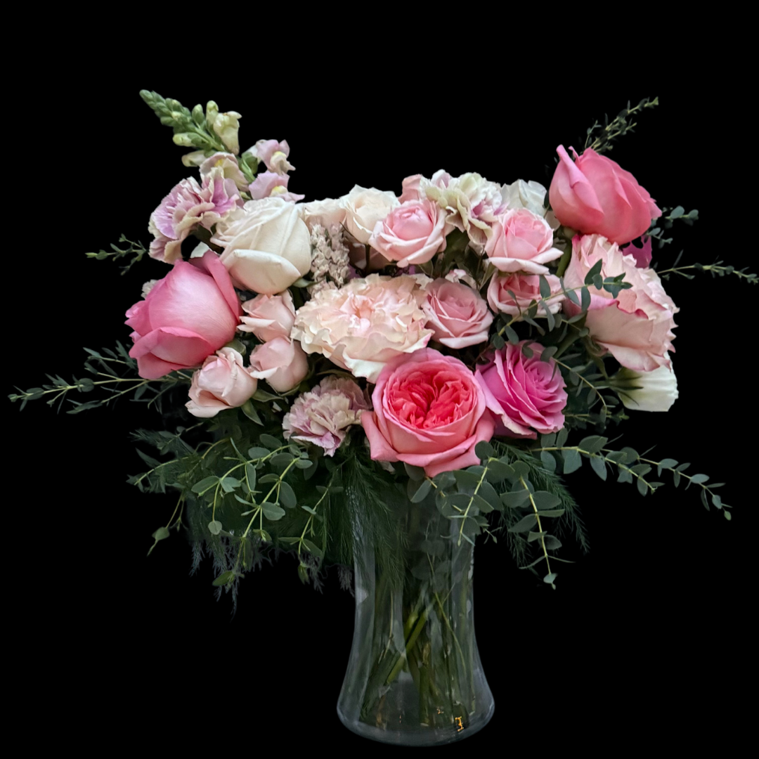Studio Floral Arrangement & Centrepiece with Vase