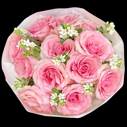 Luxury bouquet featuring unique Chrysta roses, and tweedii flowers. Handcrafted by Portland Market, a Toronto flower shop in the King West Entertainment District.