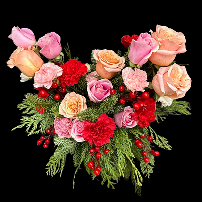 Luxury flower shop in downtown Toronto offers modern floral centerpiece for Corporate floral arrangements featuring roses, High-end flowers, and same-day luxury flower delivery in downtown Toronto