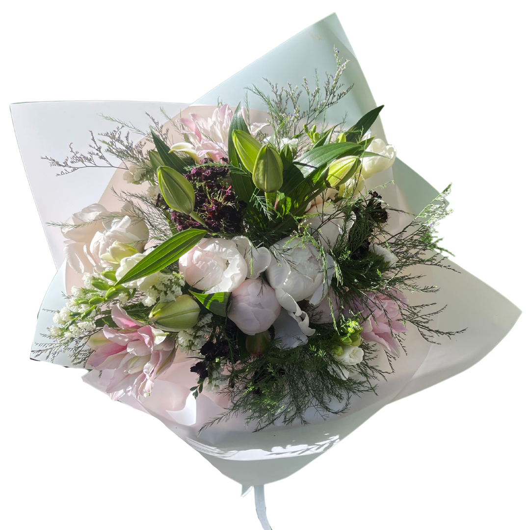 Portland Market: Toronto Florist & Gift Shop. Freshly arranged bouquets -peonies with lilies