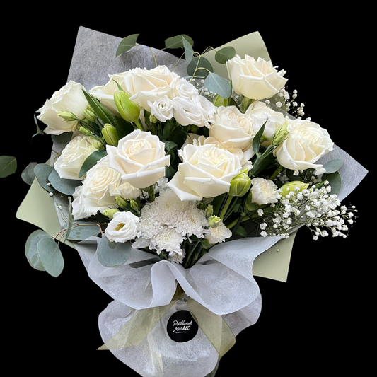 Valentine's Day - Luxury  roses with greenery– an elegant arrangement of fresh flowers, perfect for Valentine's Day, Anniversaries, Birthdays, Mother's Day as well as any romantic occasion. Ideal for those seeking Downtown Toronto Florist-Portland Market- King West  District is a luxury flower shop with Bespoke bouquets and arrangements, classic centerpieces or premium arrangements are timeless floral gifts.