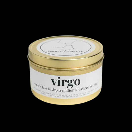 Our Virgo candle captures the essence of this thoughtful and practical earth sign. With a soothing blend of lavender and sandalwood, this candle embodies the Virgo spirit of having a million ideas per second. Perfect for those born between&nbsp;August 23 and September 22, it reflects Virgo's intelligence, attention to detail, and desire to help others.&nbsp;

Fragrance Notes:

Top notes: Green notes, Lavender

Heart notes: Fresh fern, Wild honey

Base notes: Sandalwood