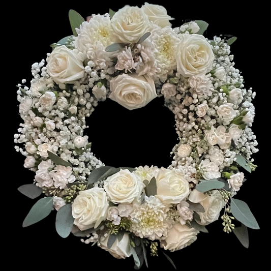 Beautiful White Wreath for all occasions at PortlandMarket.ca in Toronto